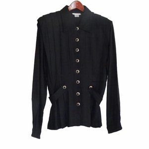 Vintage Momentos Rayon Shirt Embroidery Collar Size Medium
